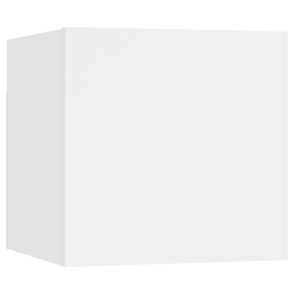 Vidaxl Nočný stolík biely 30,5x30x30 cm drevotrieska